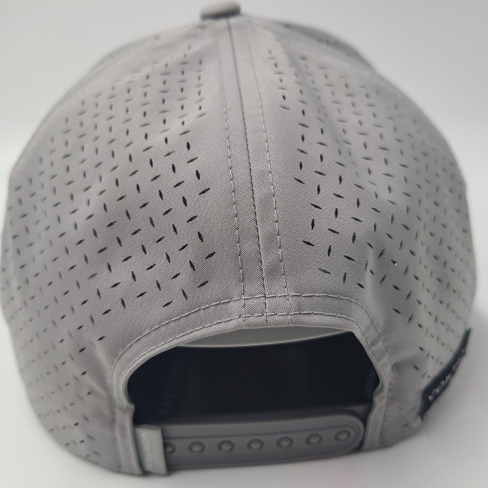 Vortex Golf Hat Snapback Gray Blue Red Rope Laser Cut Mesh Performance Script - Picture 9 of 14